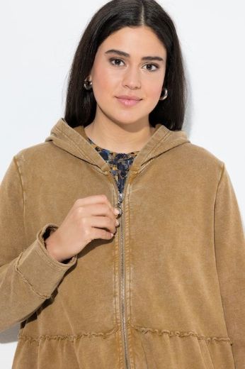 Moda za polnejše Majica dugih rukava s kapuljačom plus velikost, xxl, Ulla Popken in Johann Popken (JP1880)