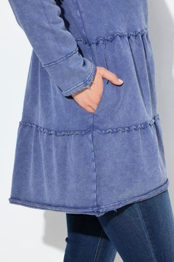 Moda za polnejše Majica dugih rukava s kapuljačom plus velikost, xxl, Ulla Popken in Johann Popken (JP1880)