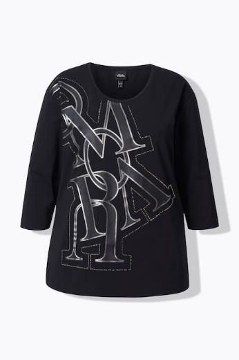 Moda za polnejše Majica 3/4 rukava plus velikost, xxl, Ulla Popken in Johann Popken (JP1880)