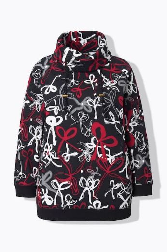 Moda za polnejše Majica dugih rukava povišenog ovratnika plus velikost, xxl, Ulla Popken in Johann Popken (JP1880)