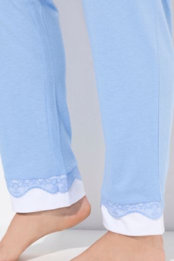 Moda za polnejše Pidžama s dodatkom ukrasne čipke plus velikost, xxl, Ulla Popken in Johann Popken (JP1880)