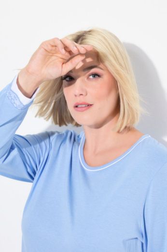 Moda za polnejše Pidžama s dodatkom ukrasne čipke plus velikost, xxl, Ulla Popken in Johann Popken (JP1880)