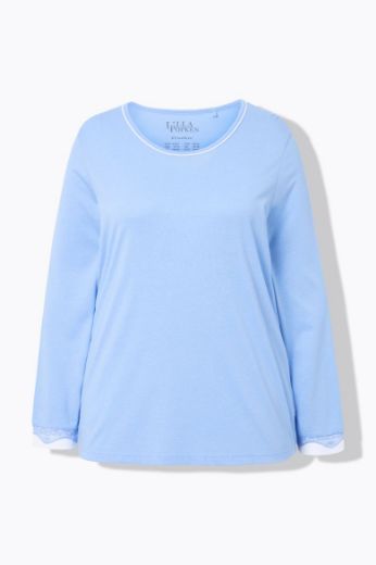 Moda za polnejše Pidžama s dodatkom ukrasne čipke plus velikost, xxl, Ulla Popken in Johann Popken (JP1880)