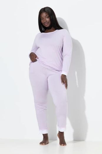 Moda za polnejše Pidžama s dodatkom ukrasne čipke plus velikost, xxl, Ulla Popken in Johann Popken (JP1880)