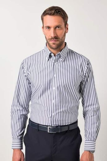 Moda za polnejše Košulja dugih rukava na pruge plus velikost, xxl, Ulla Popken in Johann Popken (JP1880)