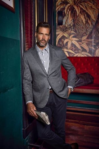 Moda za polnejše Košulja dugih rukava na pruge plus velikost, xxl, Ulla Popken in Johann Popken (JP1880)