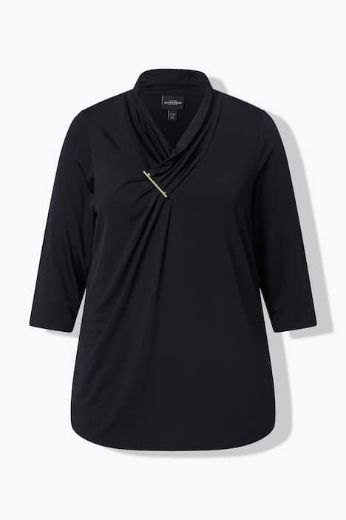 Moda za polnejše Majica elegantna  3/4 rukavi plus velikost, xxl, Ulla Popken in Johann Popken (JP1880)