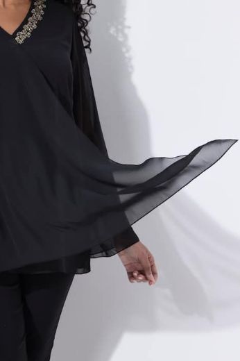 Moda za polnejše Majica elegantna  s ukrasnim detaljima na ovratniku plus velikost, xxl, Ulla Popken in Johann Popken (JP1880)