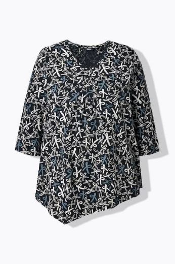 Moda za polnejše Majica asimetričnog kroja kratkih rukava plus velikost, xxl, Ulla Popken in Johann Popken (JP1880)