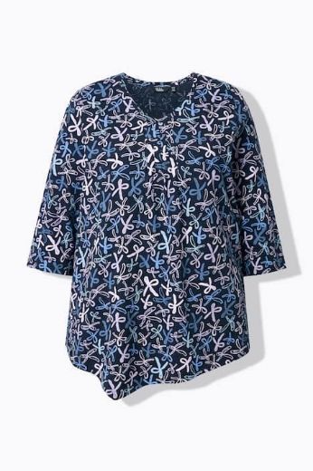 Moda za polnejše Majica asimetričnog kroja kratkih rukava plus velikost, xxl, Ulla Popken in Johann Popken (JP1880)