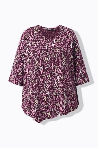 Moda za polnejše Majica asimetričnog kroja kratkih rukava plus velikost, xxl, Ulla Popken in Johann Popken (JP1880)