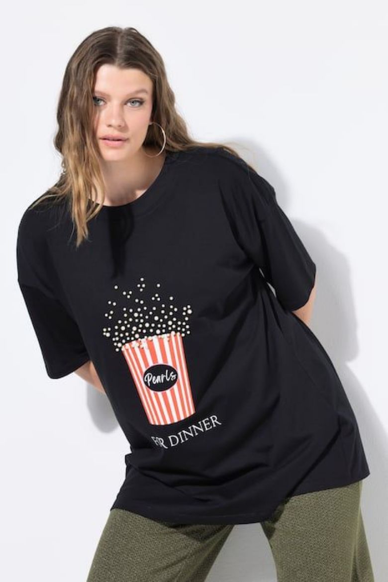 Moda za polnejše Majica kratkih rukava šireg kroja plus velikost, xxl, Ulla Popken in Johann Popken (JP1880)