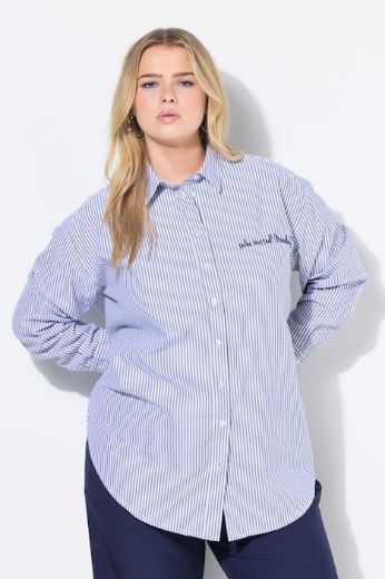Moda za polnejše Košulja dugih rukava na pruge plus velikost, xxl, Ulla Popken in Johann Popken (JP1880)