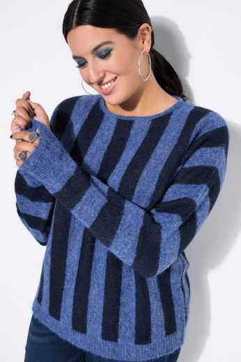 Moda za polnejše Pulover dugih rukava šireg kroja plus velikost, xxl, Ulla Popken in Johann Popken (JP1880)