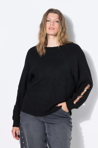 Moda za polnejše Pulover dugih rukava šireg kroja plus velikost, xxl, Ulla Popken in Johann Popken (JP1880)
