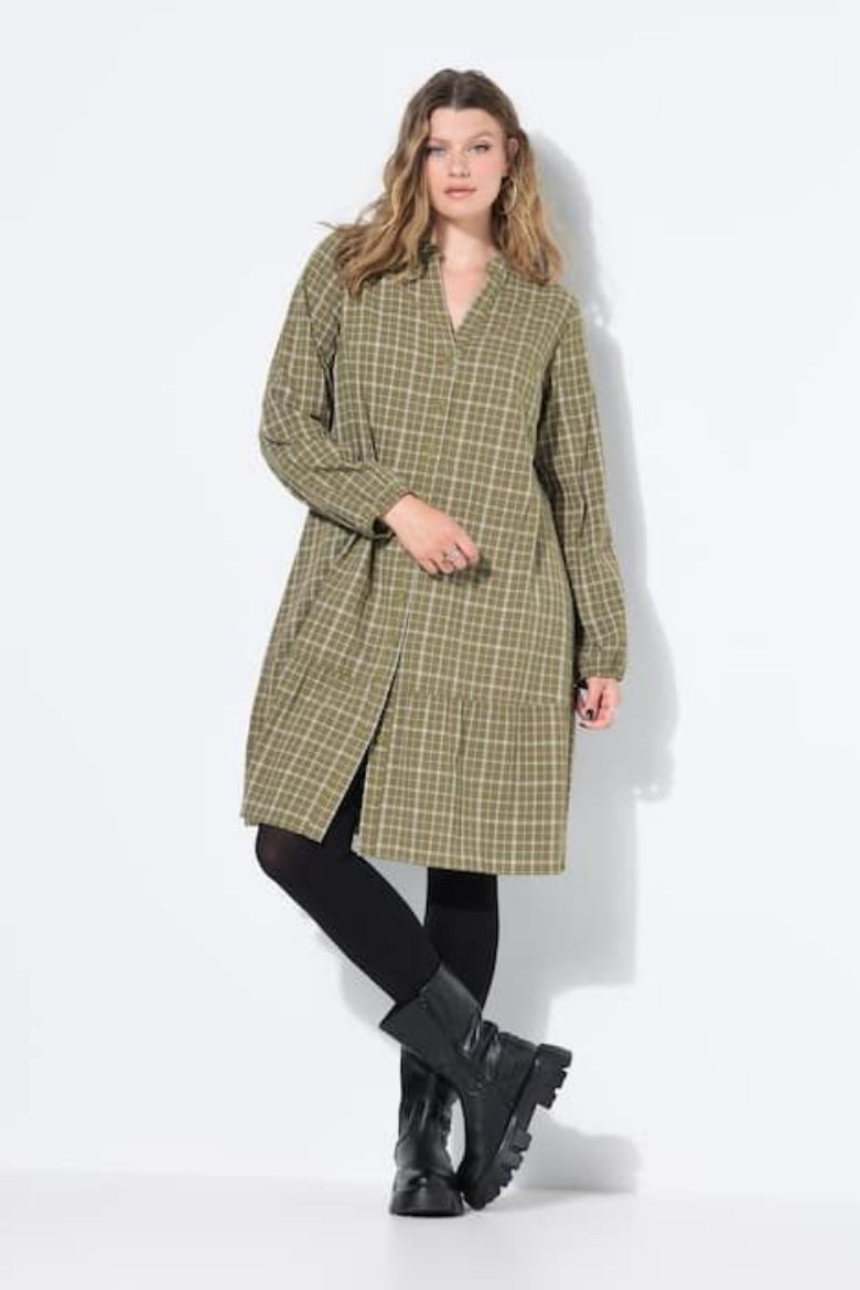 Moda za polnejše Haljina dugih rukava A kroja plus velikost, xxl, Ulla Popken in Johann Popken (JP1880)