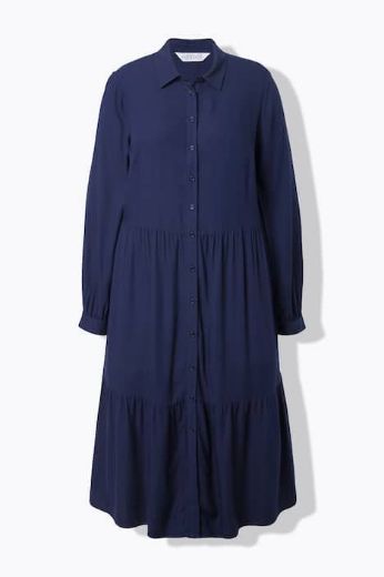 Moda za polnejše Haljina dugih rukava A kroja plus velikost, xxl, Ulla Popken in Johann Popken (JP1880)
