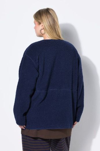 Moda za polnejše Majica dugih rukva od flisa na kopčanje plus velikost, xxl, Ulla Popken in Johann Popken (JP1880)