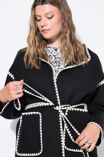 Moda za polnejše Jakna lagana u izgledu vune plus velikost, xxl, Ulla Popken in Johann Popken (JP1880)