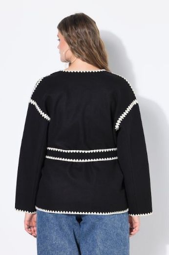 Moda za polnejše Jakna lagana u izgledu vune plus velikost, xxl, Ulla Popken in Johann Popken (JP1880)