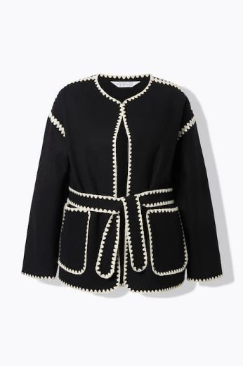 Moda za polnejše Jakna lagana u izgledu vune plus velikost, xxl, Ulla Popken in Johann Popken (JP1880)