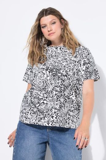 Moda za polnejše Majica kratkih rukava plus velikost, xxl, Ulla Popken in Johann Popken (JP1880)