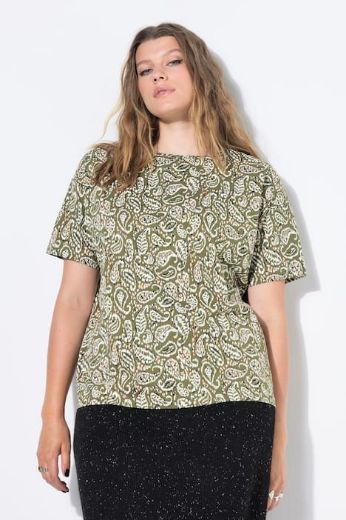 Moda za polnejše Majica kratkih rukava šireg kroja plus velikost, xxl, Ulla Popken in Johann Popken (JP1880)