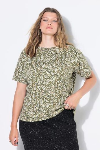 Moda za polnejše Majica kratkih rukava šireg kroja plus velikost, xxl, Ulla Popken in Johann Popken (JP1880)