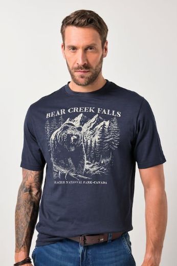 Moda za polnejše Majica kratkih rukava plus velikost, xxl, Ulla Popken in Johann Popken (JP1880)