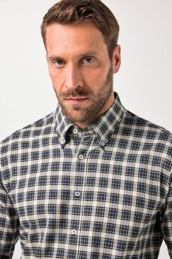 Moda za polnejše Košulja karirana plus velikost, xxl, Ulla Popken in Johann Popken (JP1880)