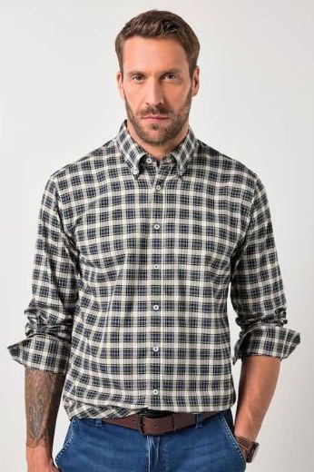 Moda za polnejše Košulja karirana plus velikost, xxl, Ulla Popken in Johann Popken (JP1880)