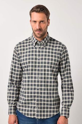 Moda za polnejše Košulja karirana plus velikost, xxl, Ulla Popken in Johann Popken (JP1880)