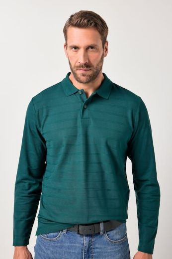 Moda za polnejše Majica Polo dugih rukava plus velikost, xxl, Ulla Popken in Johann Popken (JP1880)