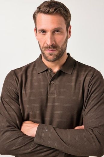 Moda za polnejše Majica Polo dugih rukava plus velikost, xxl, Ulla Popken in Johann Popken (JP1880)