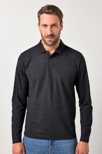 Moda za polnejše Majica Polo dugih rukava plus velikost, xxl, Ulla Popken in Johann Popken (JP1880)