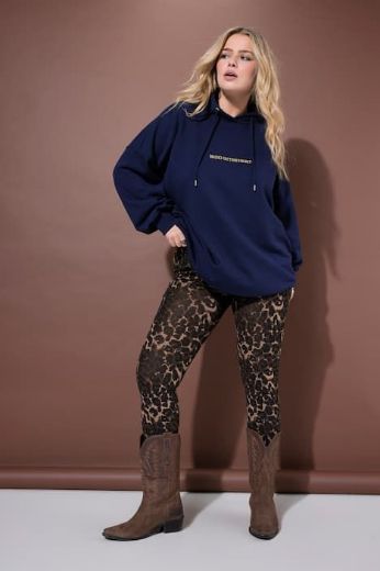 Moda za polnejše Tajice visokog struka s leopard uzorkom plus velikost, xxl, Ulla Popken in Johann Popken (JP1880)