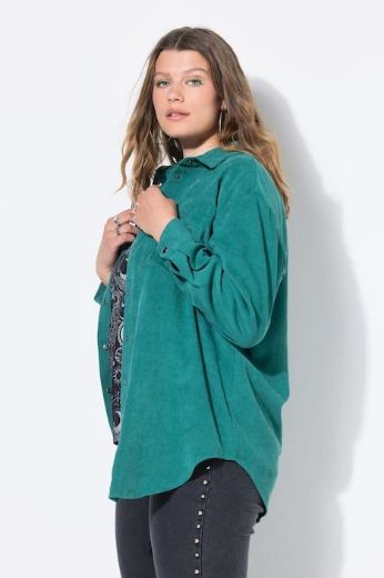 Moda za polnejše Košulja od samta dugih rukava šireg kroja plus velikost, xxl, Ulla Popken in Johann Popken (JP1880)