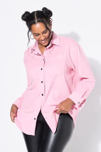 Moda za polnejše Košulja od samta dugih rukava šireg kroja plus velikost, xxl, Ulla Popken in Johann Popken (JP1880)