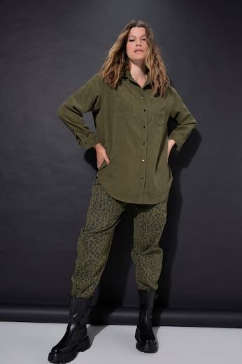 Moda za polnejše Košulja od samta dugih rukava šireg kroja plus velikost, xxl, Ulla Popken in Johann Popken (JP1880)