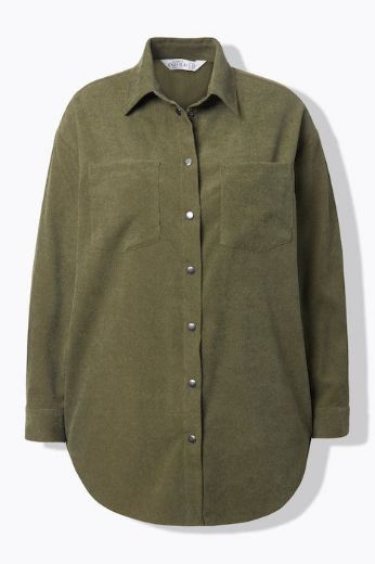 Moda za polnejše Košulja od samta dugih rukava šireg kroja plus velikost, xxl, Ulla Popken in Johann Popken (JP1880)