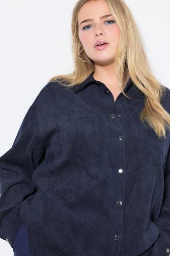 Moda za polnejše Košulja od samta dugih rukava šireg kroja plus velikost, xxl, Ulla Popken in Johann Popken (JP1880)