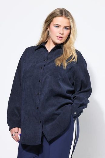 Moda za polnejše Košulja od samta dugih rukava šireg kroja plus velikost, xxl, Ulla Popken in Johann Popken (JP1880)