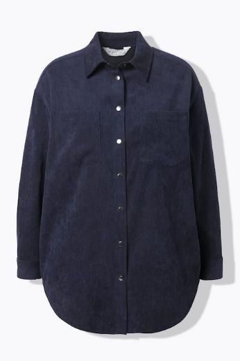 Moda za polnejše Košulja od samta dugih rukava šireg kroja plus velikost, xxl, Ulla Popken in Johann Popken (JP1880)