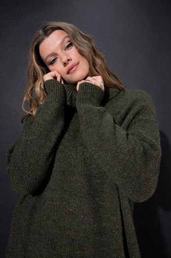 Moda za polnejše Haljina pletena širi model plus velikost, xxl, Ulla Popken in Johann Popken (JP1880)