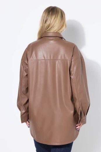 Moda za polnejše Košulja dugih rukava imitacija kože plus velikost, xxl, Ulla Popken in Johann Popken (JP1880)