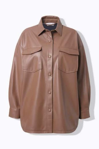 Moda za polnejše Košulja dugih rukava imitacija kože plus velikost, xxl, Ulla Popken in Johann Popken (JP1880)