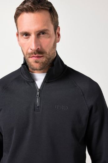 Moda za polnejše Majica Polo dugih rukava s patentnim zatvaračem plus velikost, xxl, Ulla Popken in Johann Popken (JP1880)