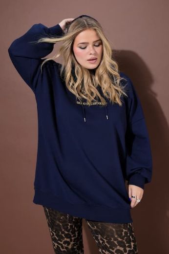 Moda za polnejše Majica dugih rukava s kapuljačom plus velikost, xxl, Ulla Popken in Johann Popken (JP1880)
