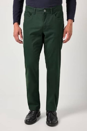 Moda za polnejše Hlače keper ravni model nogavica plus velikost, xxl, Ulla Popken in Johann Popken (JP1880)