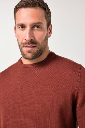 Moda za polnejše Pulover okrugli ovratnik plus velikost, xxl, Ulla Popken in Johann Popken (JP1880)